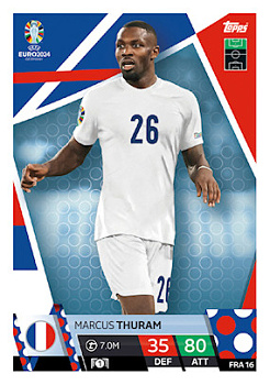 Marcus Thuram France Topps Match Attax EURO 2024 #FRA16